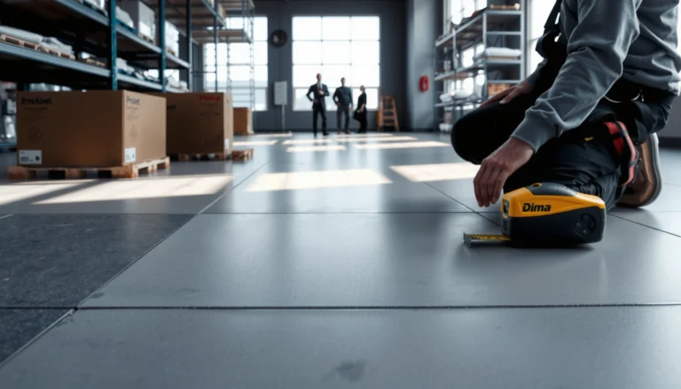Step-by-step guide on how to measure for polished concrete floors with tools and techniques.