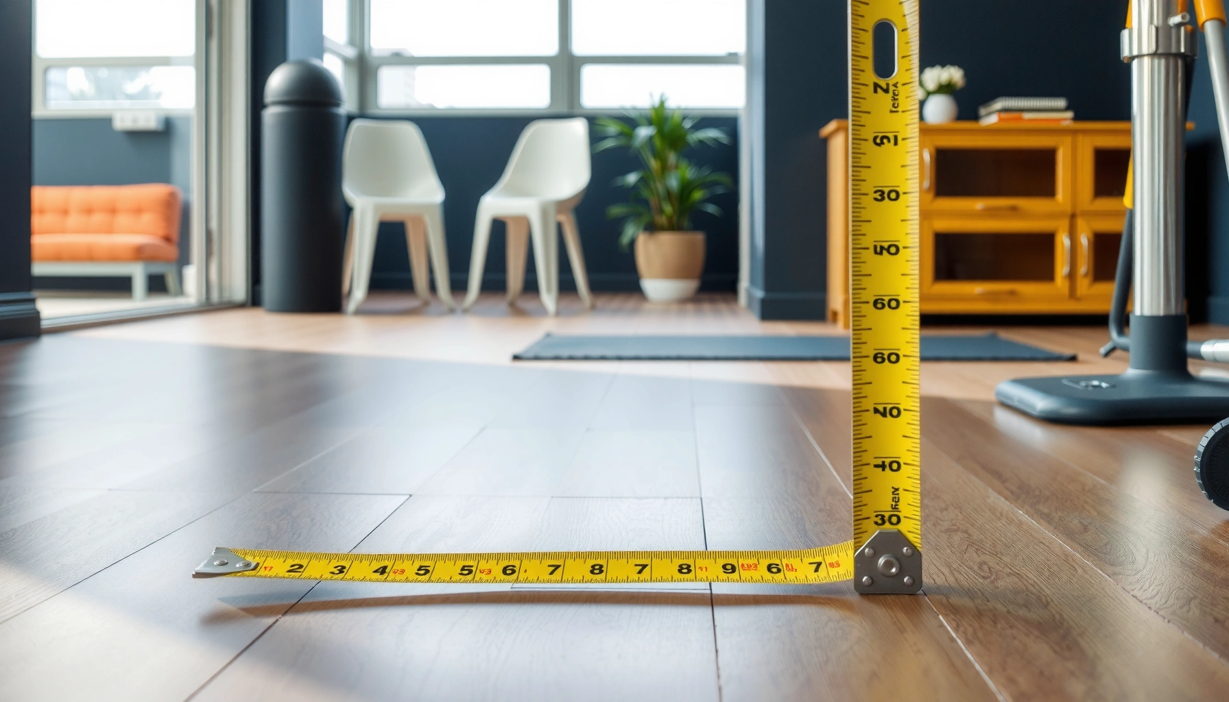 Step-by-step guide on how to measure for sheet vinyl floors accurately.