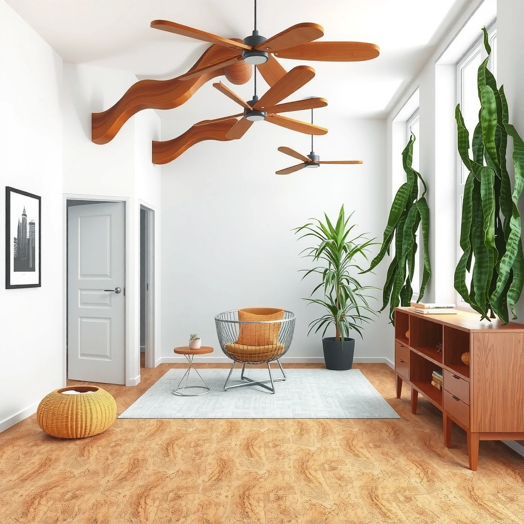 A person measuring a room to estimate cork flooring cost, including waste calculation.