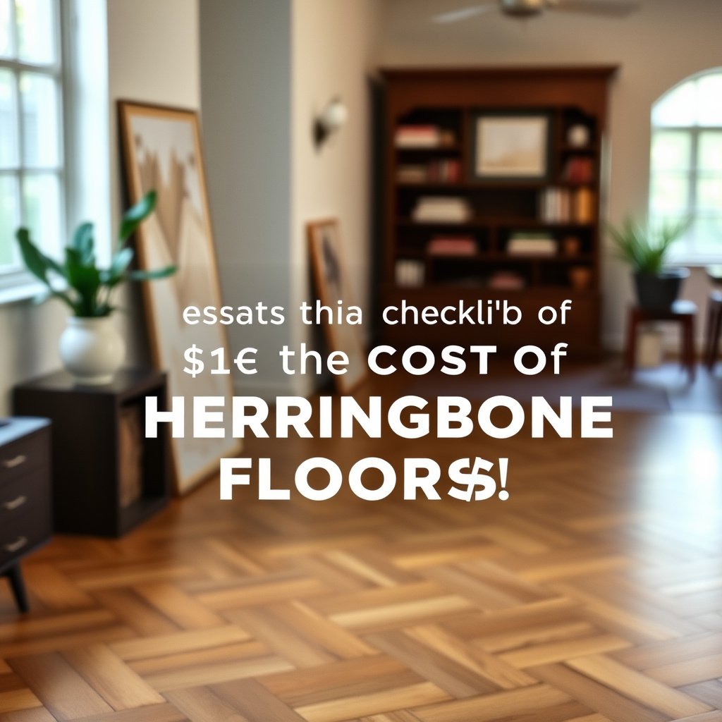 Measuring room dimensions and planning for herringbone floor waste in a home renovation project