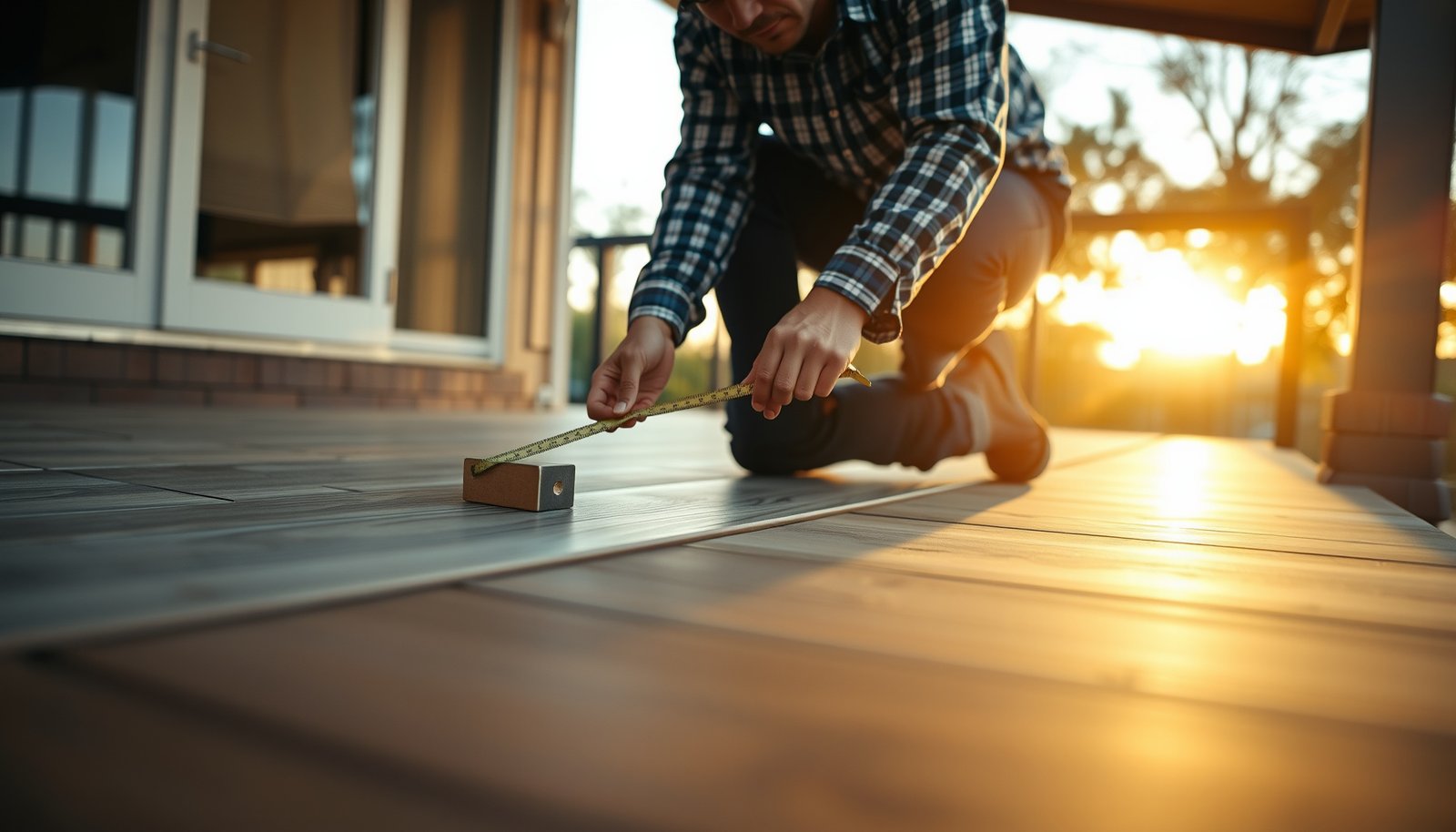 Step-by-step guide to measuring vinyl floors for a patio installation