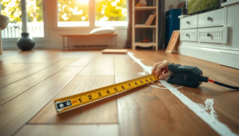 Step-by-step guide on how to measure for vinyl floors accurately.