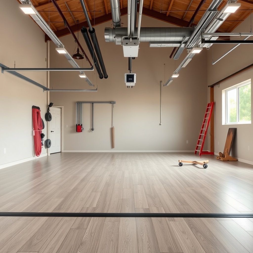 Moisture proofing laminate floors in a garage for safety.