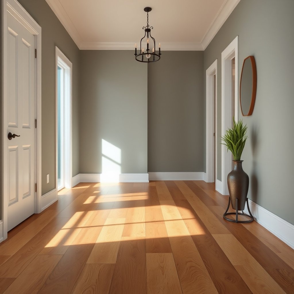 Moisture-proofing strategy for engineered wood floors in an entryway