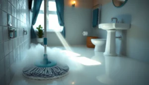 Step-by-step guide on how to mop bathroom floors effectively and efficiently.