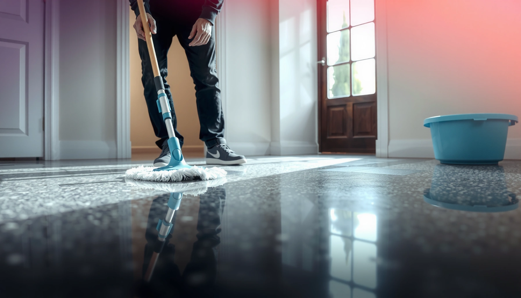 Step-by-step guide on how to mop granite floors for effective cleaning and maintenance.