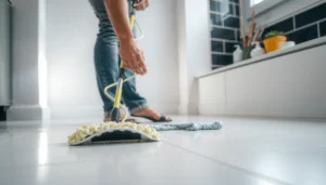 Step-by-step guide on how to mop tile floors effectively for a clean finish.