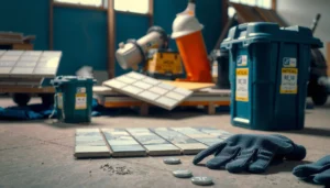 Proper disposal methods for mosaic tile floors, ensuring safe and eco-friendly practices.