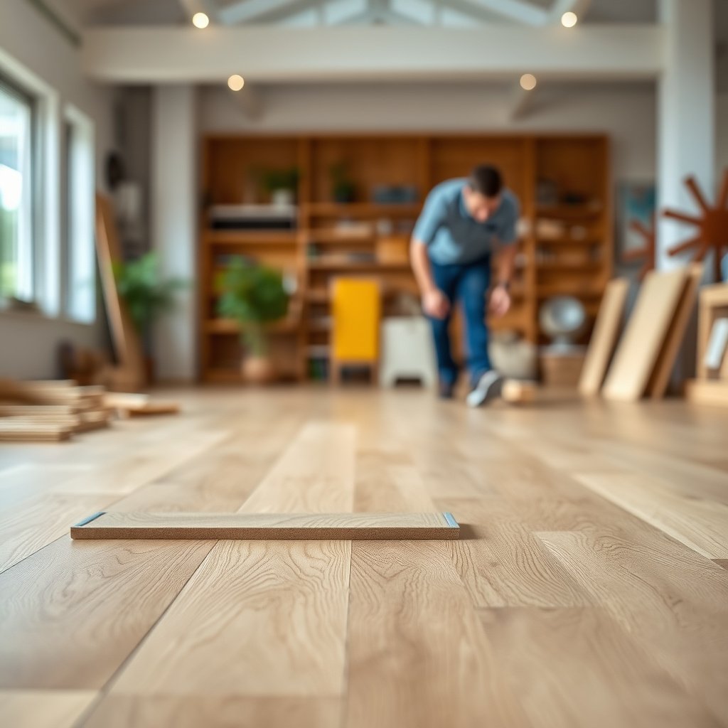 A diagram showing layout planning for cutting parquet floors safely and accurately.