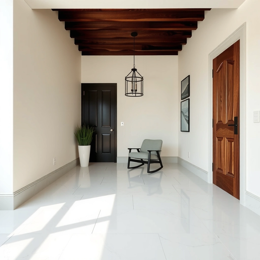 Planning the layout and protecting the edge of marble floors during baseboard installation
