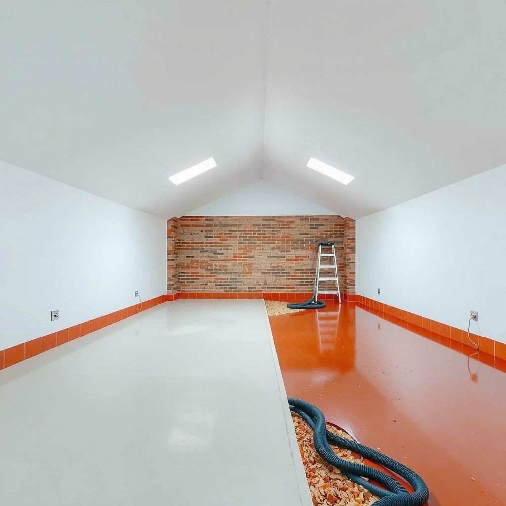 Diagram showing the correct direction for installing a moisture control layer under terracotta floors