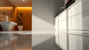 Step-by-step guide on how to polish bathroom floors for a shiny finish.