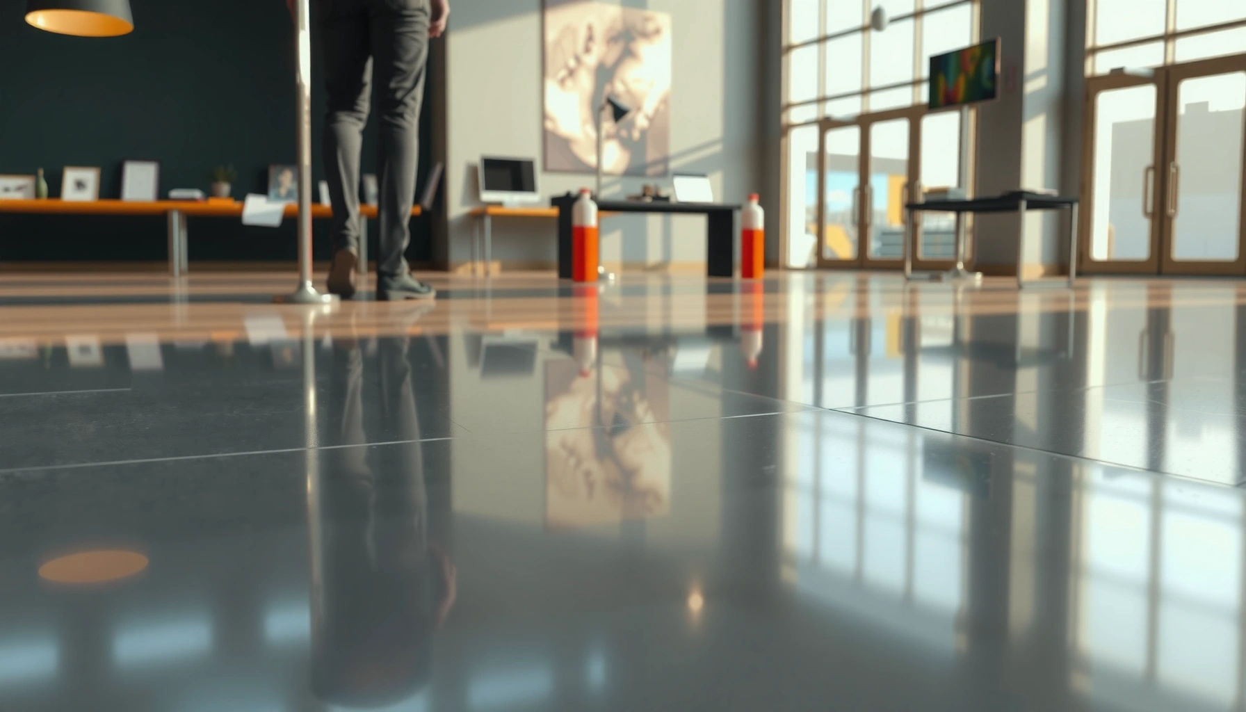 Step-by-step guide on how to polish polished concrete floors for a higher shine.