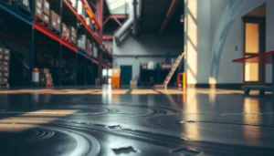 Step-by-step guide on how to polish concrete floors for a smooth, shiny finish.