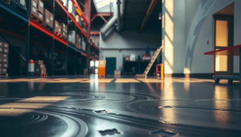 Step-by-step guide on how to polish concrete floors for a smooth, shiny finish.