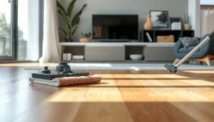 A step-by-step visual guide on how to polish hardwood floors for a smooth finish.