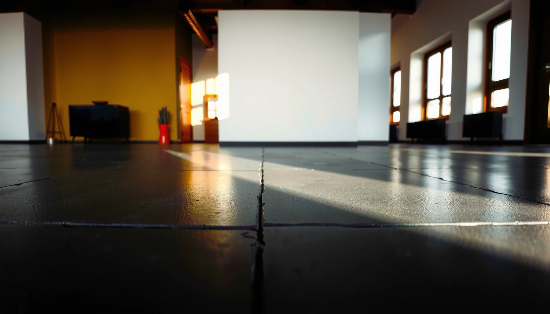 Step-by-step guide on how to polish slate floors for a shiny finish.