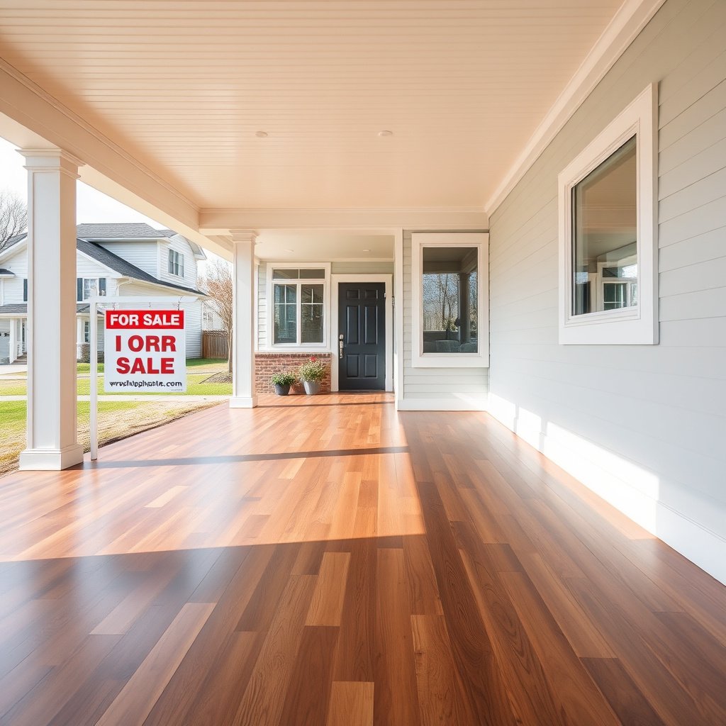 Removing dust, hair, and grit from hardwood floors before cleaning in a rental property