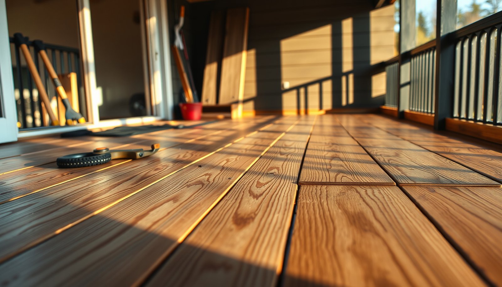 Step-by-step guide to preparing engineered wood floors for balcony installation.
