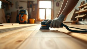 Steps to prepare hardwood floors for a workshop, including cleaning and protective measures.