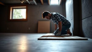 Step-by-step guide on preparing laminate floors for a basement area