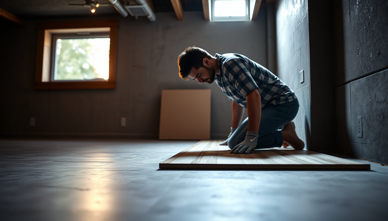 Step-by-step guide on preparing laminate floors for a basement area