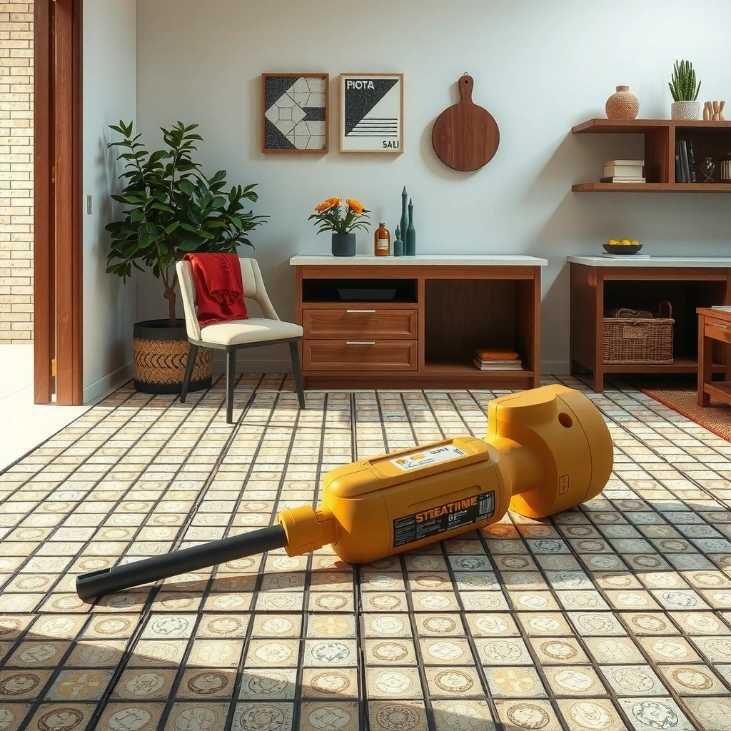 Clean, dry, and repair mosaic tile floor before sealing for optimal results.