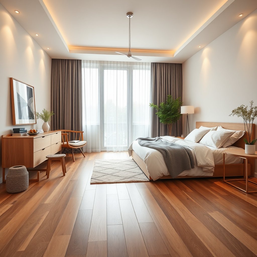 Gathering cleaning supplies and identifying hardwood floor finish for cleaning preparation