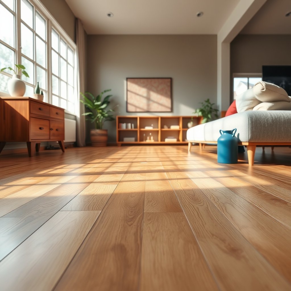 Entrance mat and boot traffic rules to stop grit on engineered wood floors in a garage