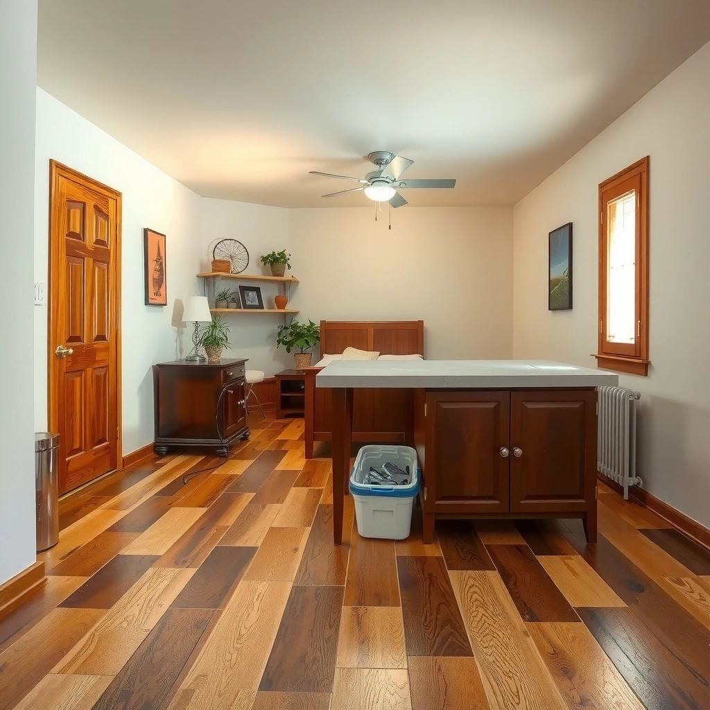 Illustration of methods to stop moisture from reaching the subfloor under laminate floors