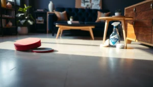 Tips for preventing scratches on concrete floors with protective measures and maintenance techniques.