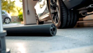 Tips for preventing scratches on garage floors with protective measures and flooring options.
