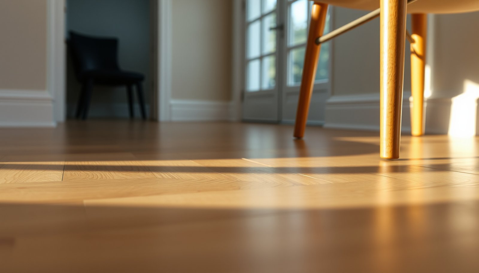 Tips for preventing scratches on wood-look tile floors with protective measures and maintenance.