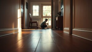 Tips for preventing scratches on engineered wood floors in an entryway.