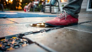 Tips for preventing slipping on patio floors with safety measures and practical advice.