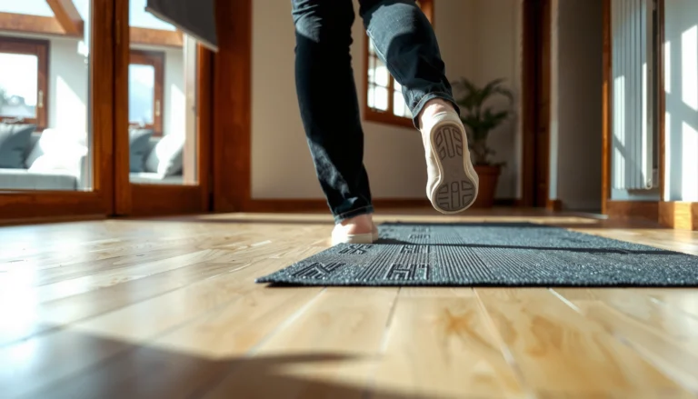Tips for preventing slipping on engineered wood floors with proper maintenance and safety measures.