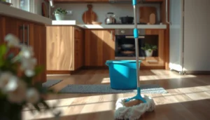 Steps to prevent water damage on kitchen floors, showcasing practical tips and solutions.