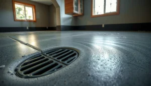 Tips for preventing water damage to concrete floors, showcasing practical solutions and maintenance strategies.