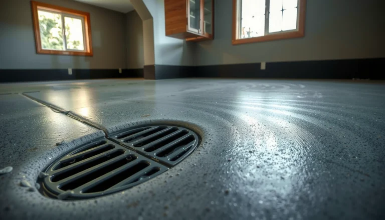 Tips for preventing water damage to concrete floors, showcasing practical solutions and maintenance strategies.