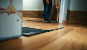 Tips for preventing water damage to engineered wood floors in a basement setting.
