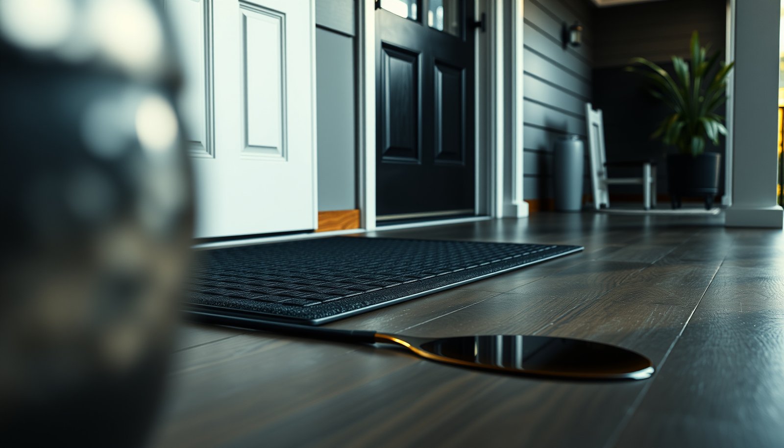 Tips for preventing water damage to vinyl floors in a porch setting.