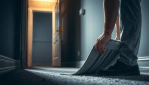A clean carpet floor demonstrating tips to prevent mold growth underneath.