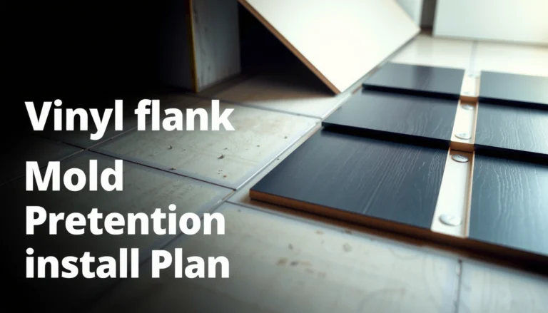Steps to prevent mold growth under vinyl flooring in homes.