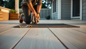 Tips for preventing water damage to vinyl floors in a patio setting