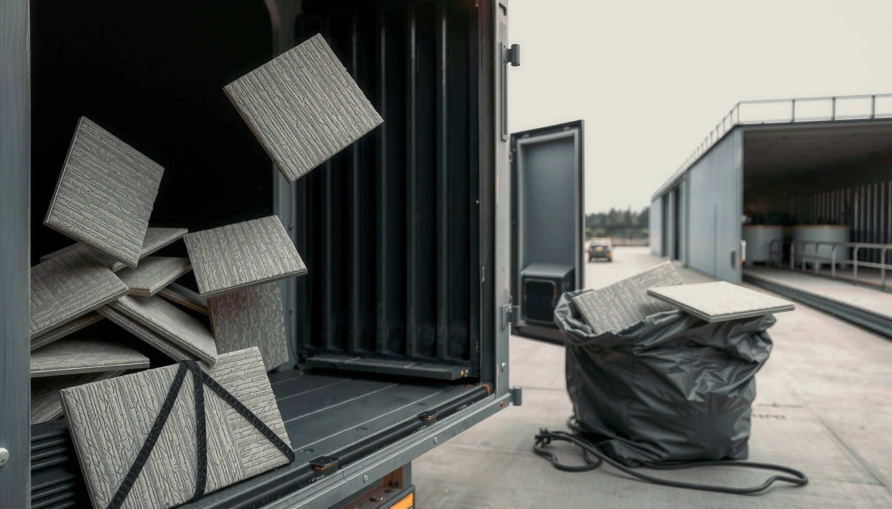 A guide on how to properly dispose of carpet tiles, showcasing eco-friendly disposal methods.