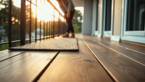 Steps to protect engineered wood floors on a balcony from damage and wear.