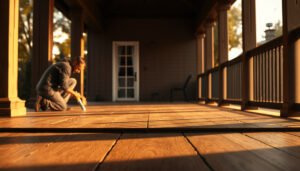 Practical steps to protect engineered wood floors in a porch setting with tips and techniques.