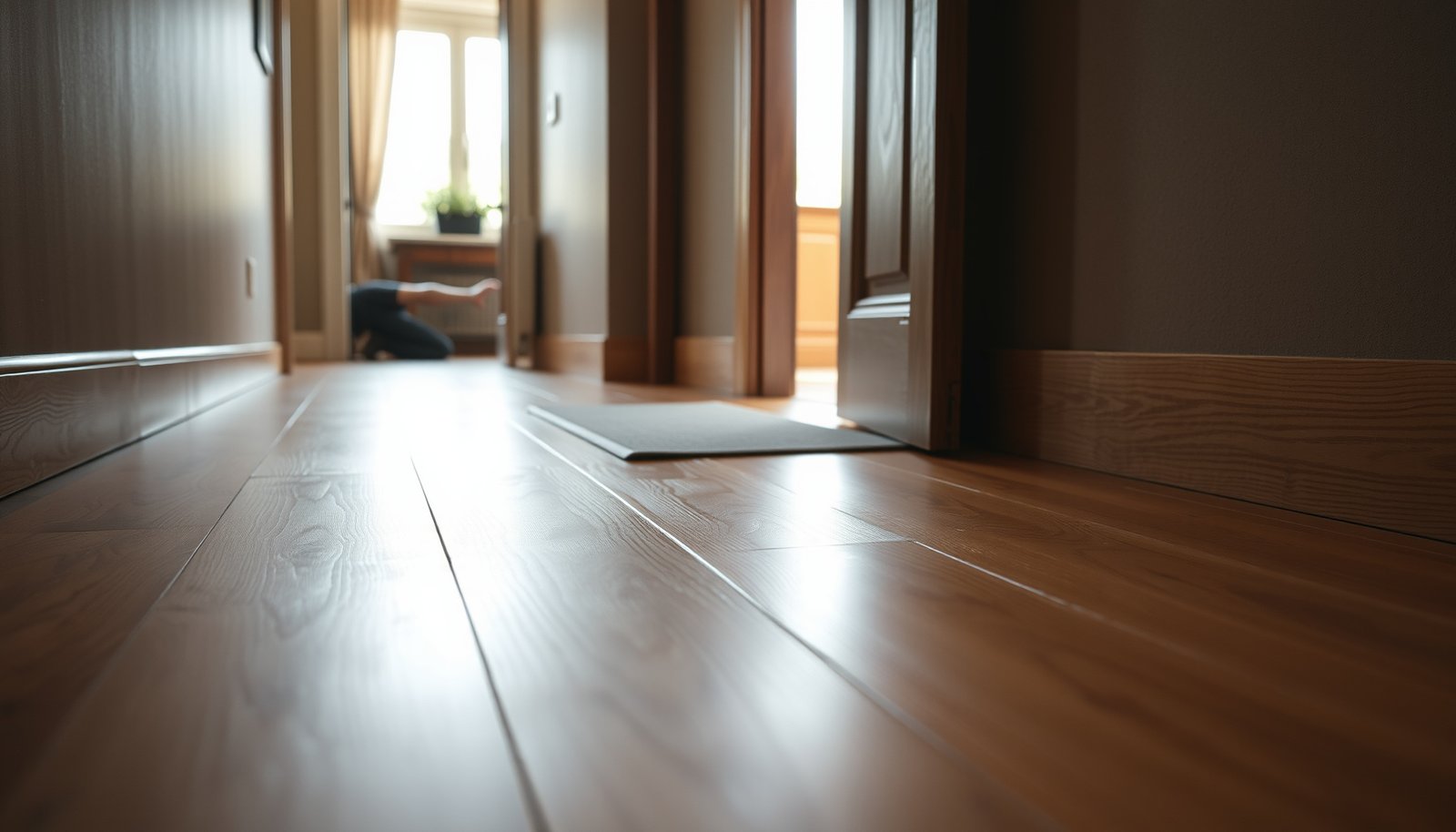 Tips for protecting engineered wood floors in a hallway from damage and wear.