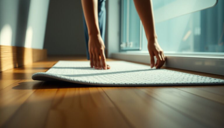 Tips for protecting hardwood floors in a bathroom with practical steps and materials.