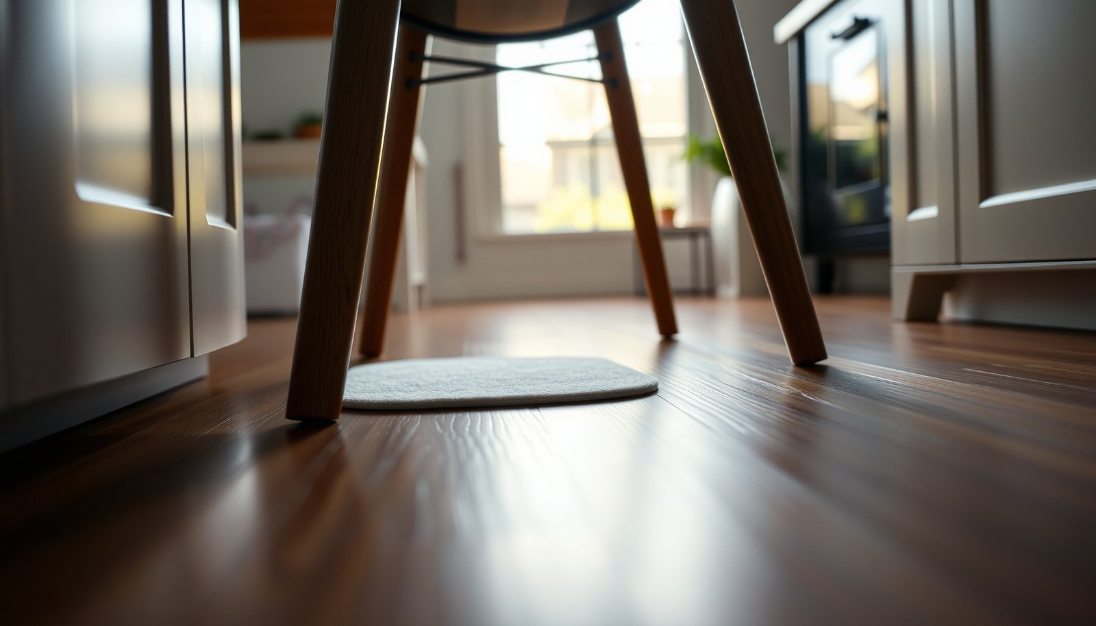 Steps to protect vinyl floors in a kitchen setting with practical tips and techniques.